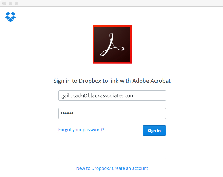 sign in to adobe pro dc account